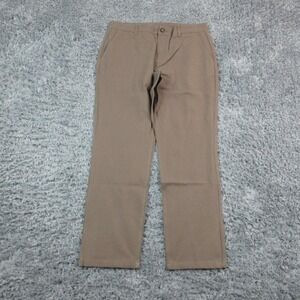 Mugsy Pants Mens Green Olives Stretch Chino Casual Flat Pockets 35x30* NWT